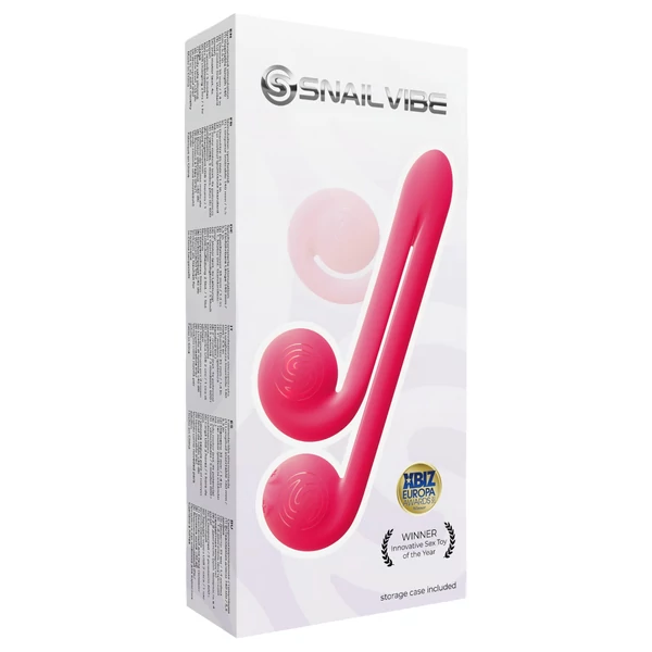 Snail Vibe Duo - akkus, 3in1 stimuláló vibrátor (pink)