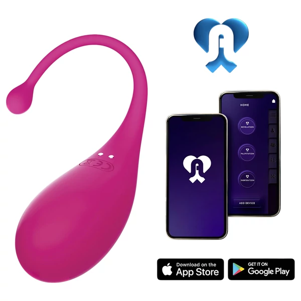 Adrien Lastic Palpitation - App-vezérelt vibrációs tojás (pink)