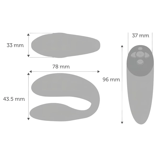 We-Vibe Chorus - App-vezérelt párvibrátor (narancs)