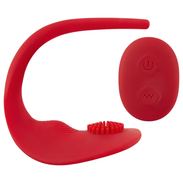 SMILE Slim Panty - akkus, rádiós csikló vibrátor (piros)