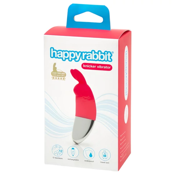 Happyrabbit Knicker - akkus csikló vibrátor (piros)