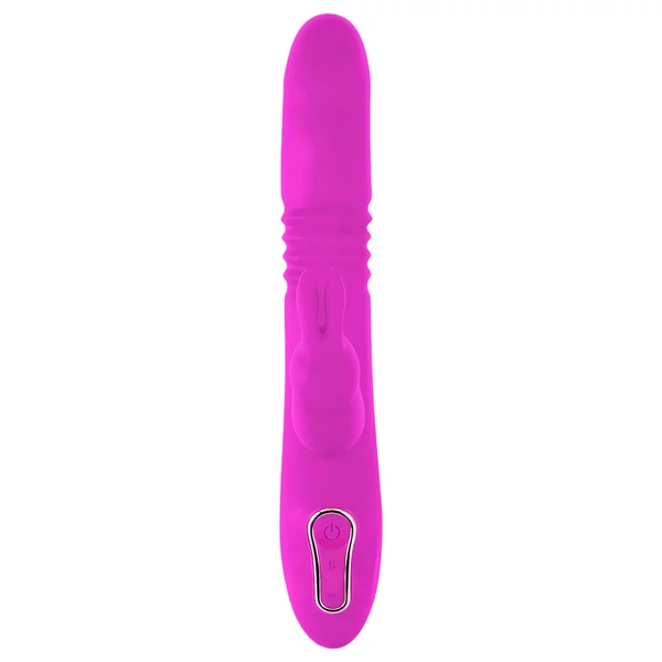 SMILE Rabbit - akkus, csiklókaros lökő-forgó vibrátor (pink)