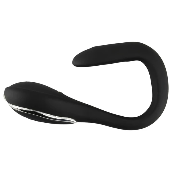 Penis Plug Dilator - akkus, vibrációs dilátor (1 cm, fekete)
