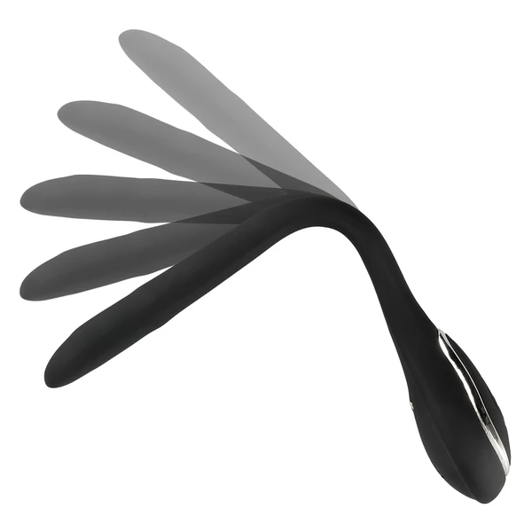 Penis Plug Dilator - akkus, vibrációs dilátor (1 cm, fekete)