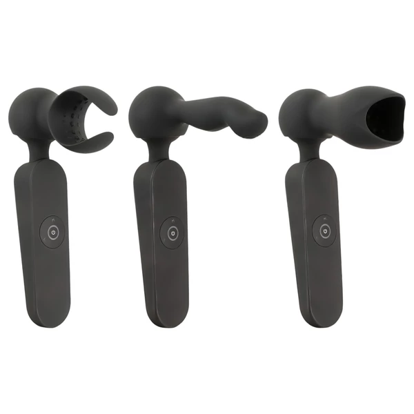 Couples Choice - akkus, melegítő masszírozó vibrátor (fekete)