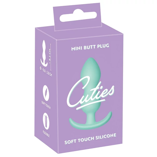 Cuties Mini Butt Plug - szilikon anál plug (menta, 2,3 cm)