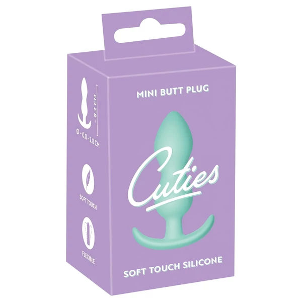 Cuties Mini Butt Plug - szilikon anál plug (menta, 2,3 cm)
