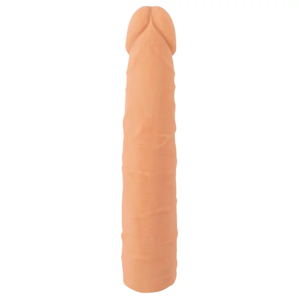 Nature Skin - hosszabbító, vastagító péniszköpeny (24 cm)