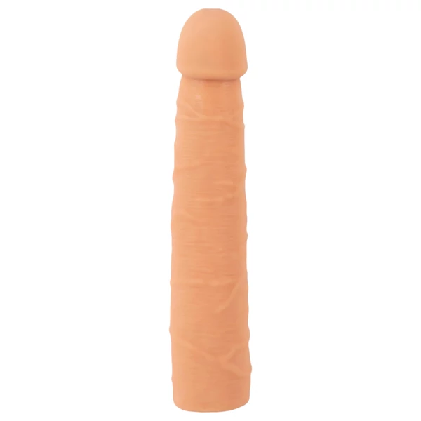 Nature Skin - hosszabbító, vastagító péniszköpeny (24 cm)