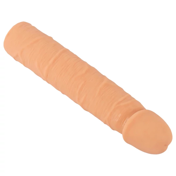 Nature Skin - hosszabbító, vastagító péniszköpeny (24 cm)
