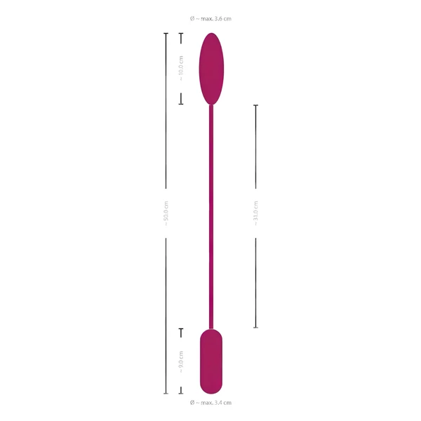 Smile Love Egg Duo - vibrációs tojás (popsi+punci)