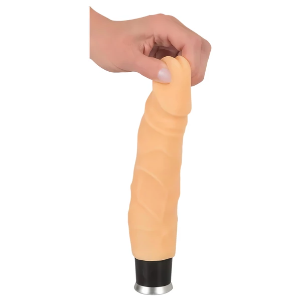 Nature Skin - élethű vibrátor (natúr, 23 cm)