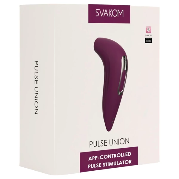 Svakom Pulse Union - App-vezérelt léghullámos csiklóizgató (lila)