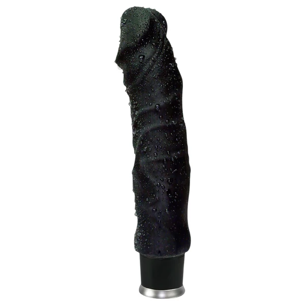 Nature Skin - élethű vibrátor (fekete, 22 cm)
