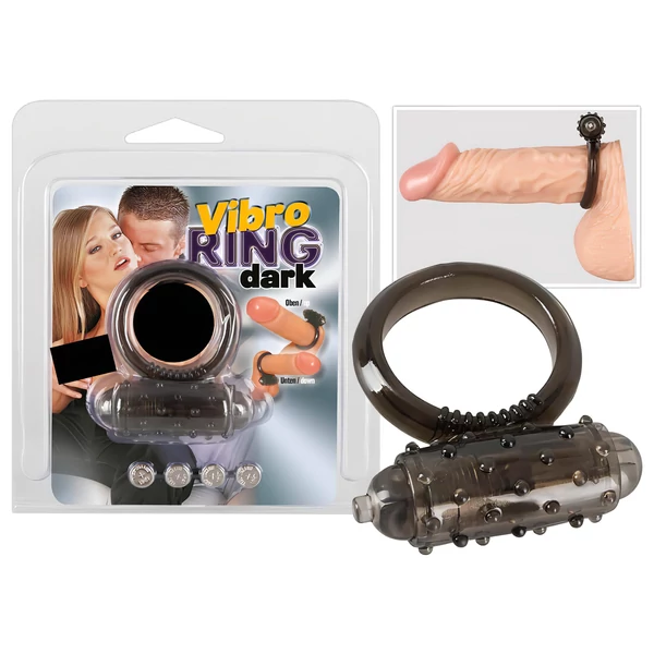 You2Toys - szilikon vibrációs péniszgyűrű (fekete)