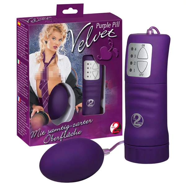 You2Toys - velvet bársonyos vibrotojás (lila)