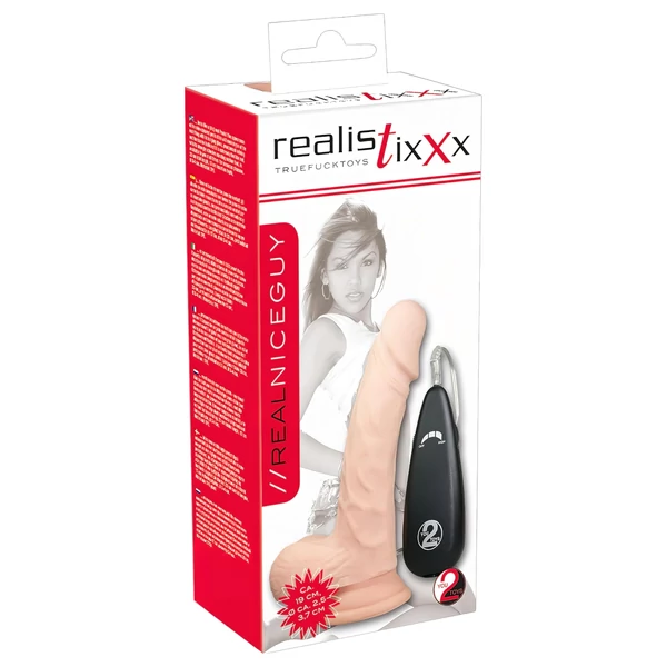 realistixxx Valódi, natúr vibrátor (17,5 cm)