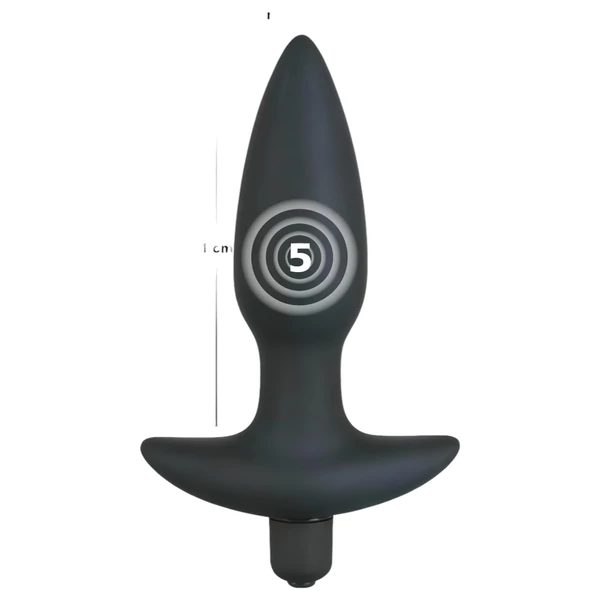 Black Velvets anál plug vibrátor - közepes