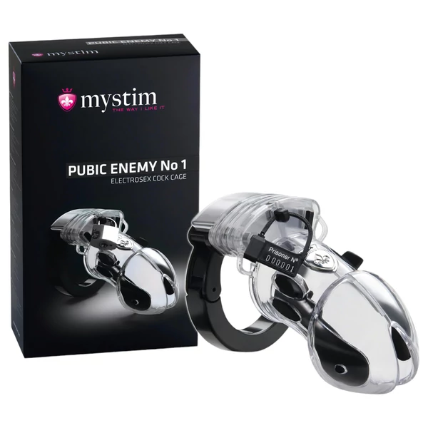 mystim Pubic Enemy No 1 - elektro pénisz ketrec