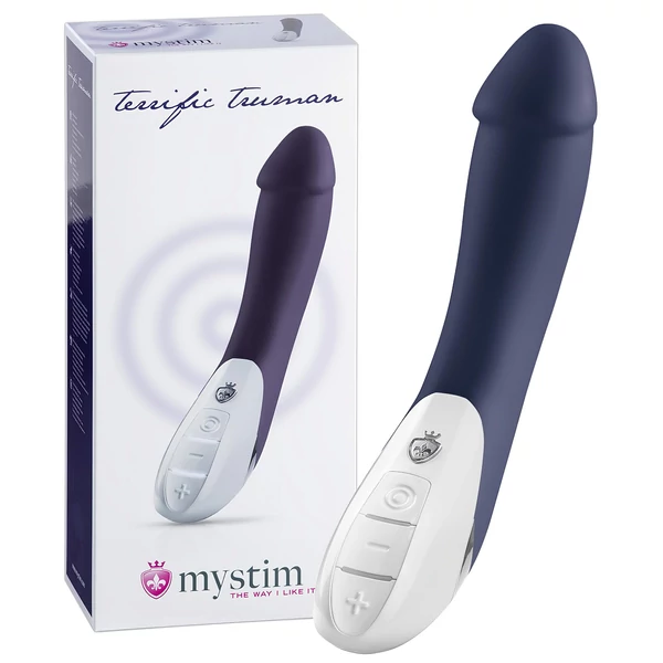 mystim Terrific Truman - 2 motoros vibrátor (kék)