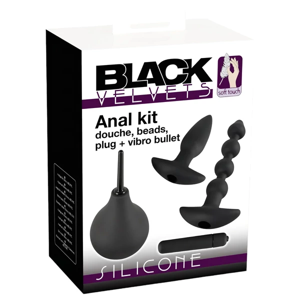 Black Velvets anál vibrátor készlet (4 részes)