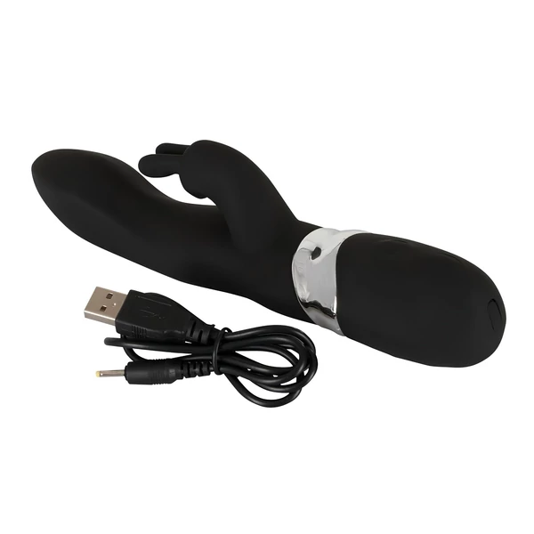 SMILE Blacky - USB-s 2 motoros vibrátor (fekete)