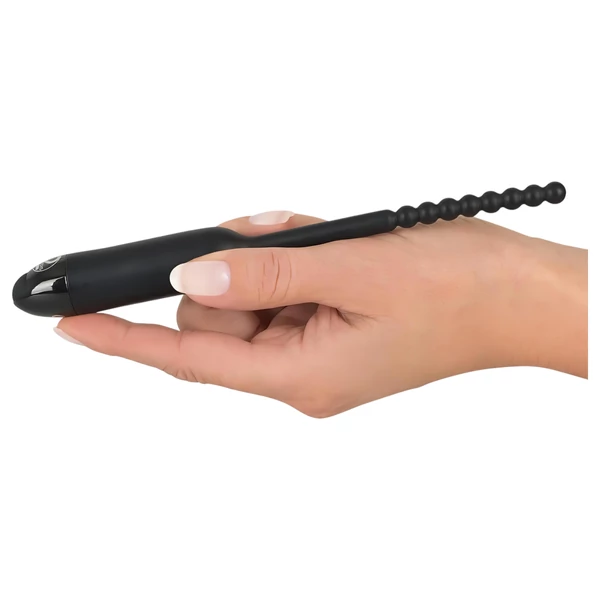 You2Toys Pearl Dilator - gömbös húgycső vibrátor - 0,8 cm (fekete)