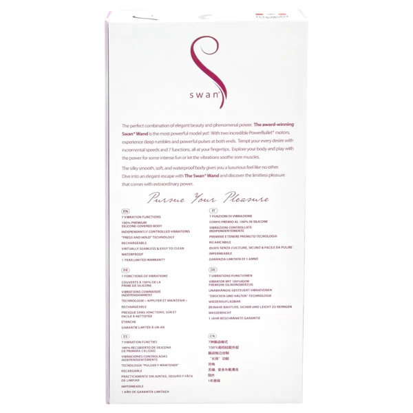 The Swan Wand - akkus masszírozó vibrátor (pink)