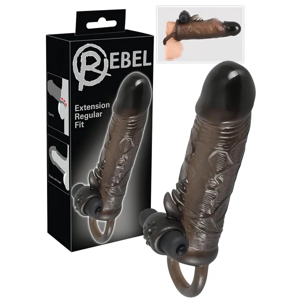 Rebel Regular - vibrációs péniszköpeny (19 cm)