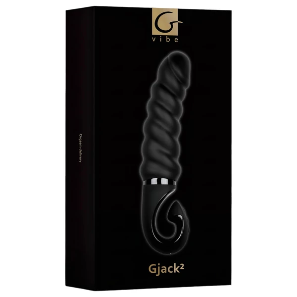 G-Vibe G-jack 2- akkus, vízálló szilikon vibrátor (fekete)