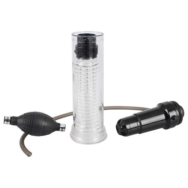 You2Toys - 2in1 - péniszpumpa és maszturbátor egyben (átlátszó)
