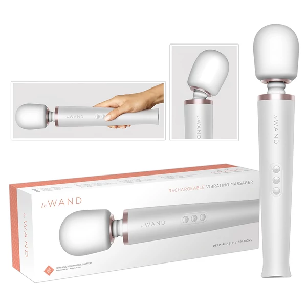 le Wand - exkluzív, akkus masszírozó vibrátor (fehér)