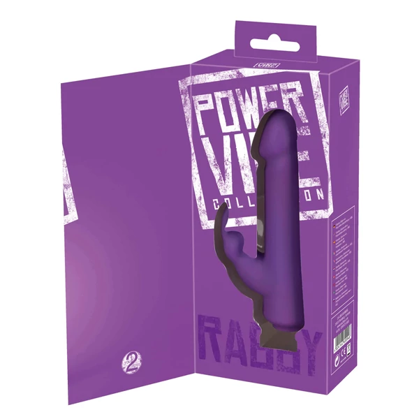 You2Toys - Power Vibe Rabby - akkus csiklókaros vibrátor (sötétlila)