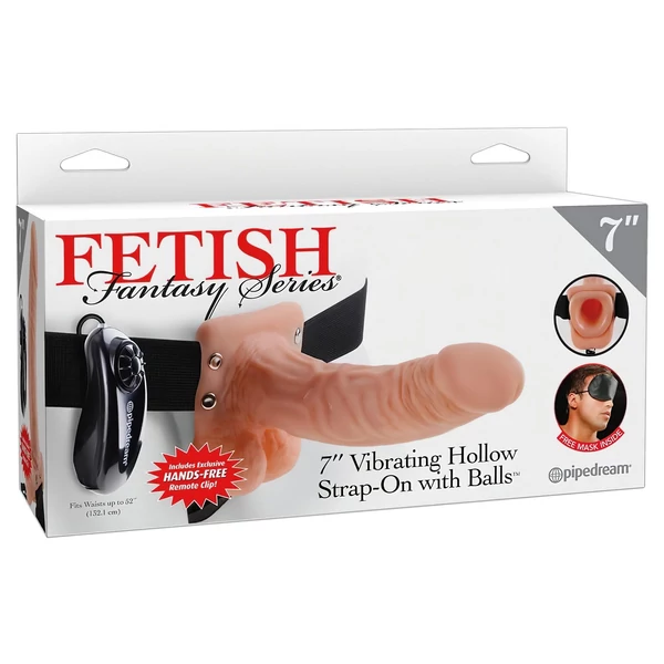 Pipedream - Fetish Strap-on 7 - felcsatolható vibrátor (testszínű)