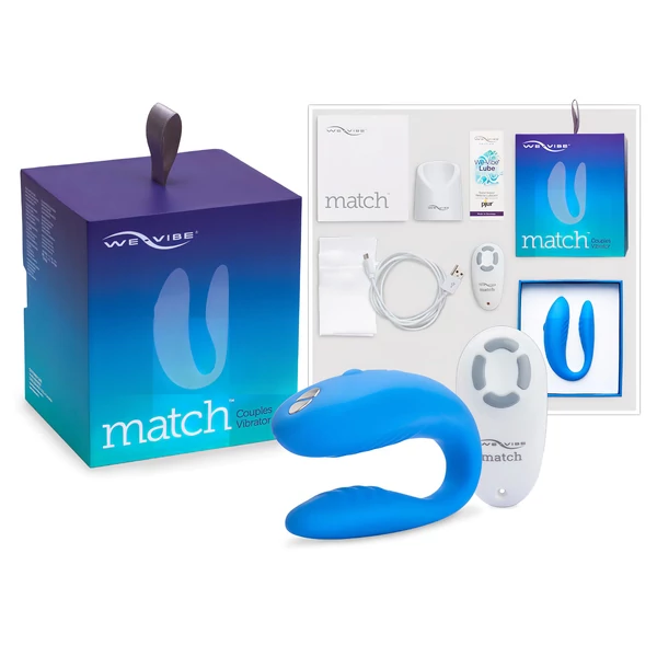 We-Vibe Match - vízálló, akkus párvibrátor (kék)