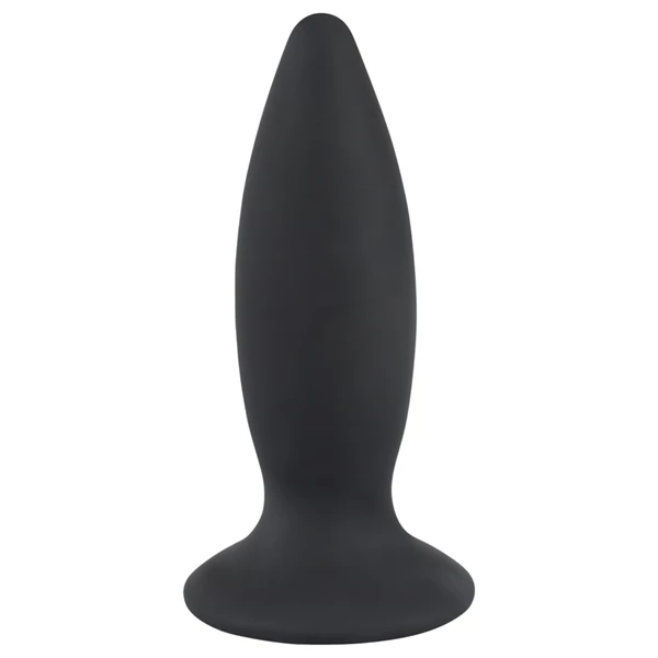 Black Velvets S - akkus, kezdő anál vibrátor - kicsi (fekete)