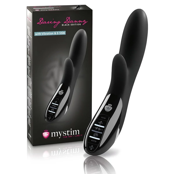 mystim Daring Danny - elektro-stimuláló vibrátor (fekete)