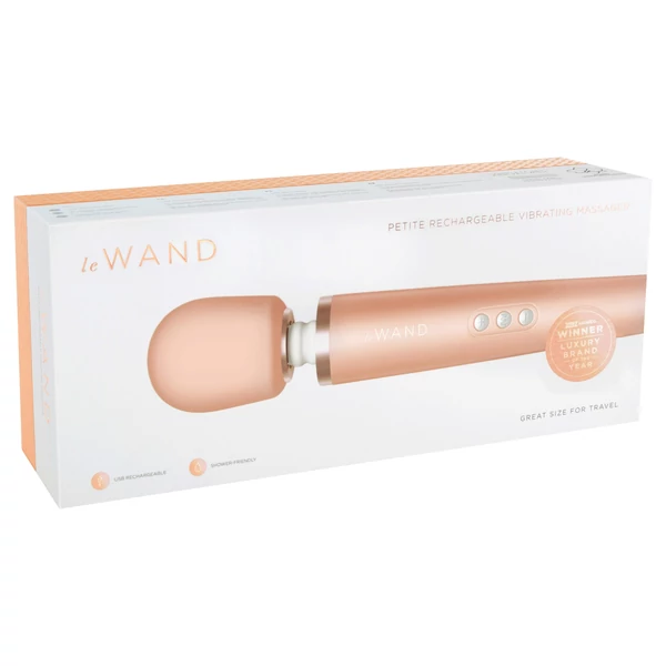le WAND Petite prémium wand-vibrátor (Rose Gold)