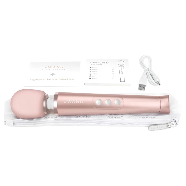 le WAND Petite prémium wand-vibrátor (Rose Gold)