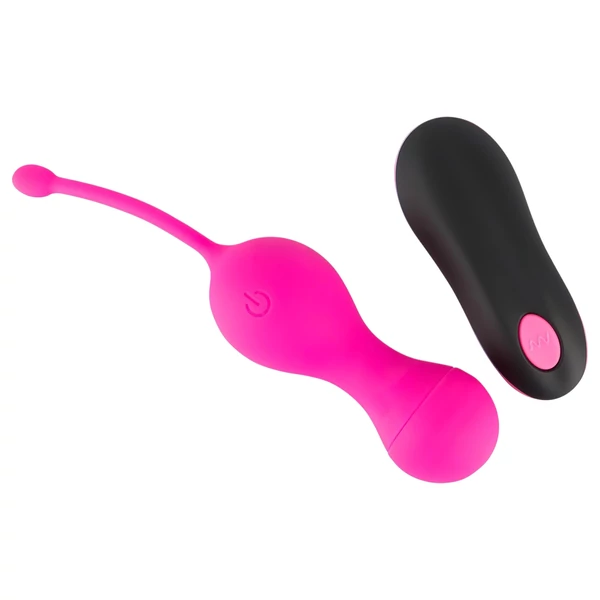 SMILE Love Balls - akkus, rádiós vibrációs tojás (pink)