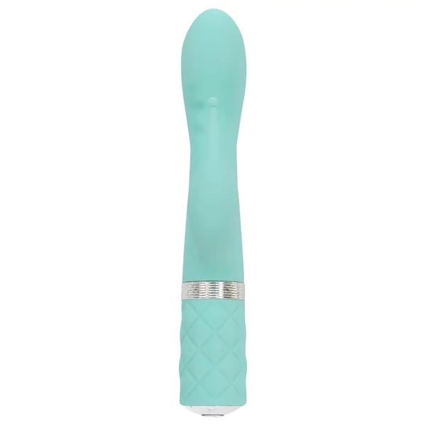 Pillow Talk Kinky - akkus, 2 motoros G-pont vibrátor (türkiz)