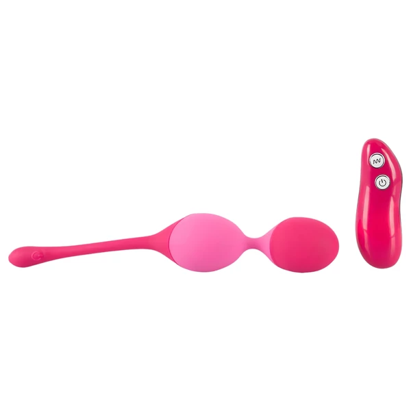 SMILE Love Balls - rádiós vibrációs tojás -82 g (pink)