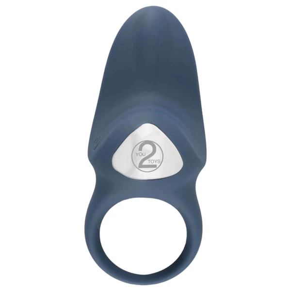 You2Toys - Cock Ring - akkus vibrációs péniszgyűrű (kék)