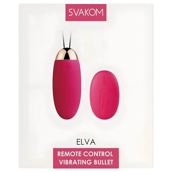 Svakom Elva - akkus, távirányítós vibrációs tojás (piros)