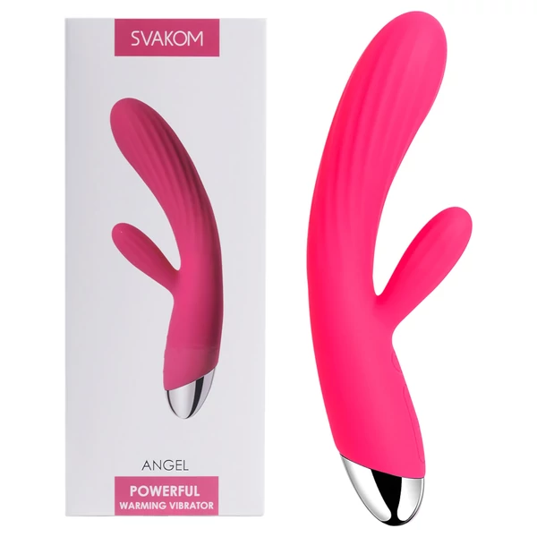 Svakom Angel - vízálló, melegítő, csiklókaros vibrátor (piros)