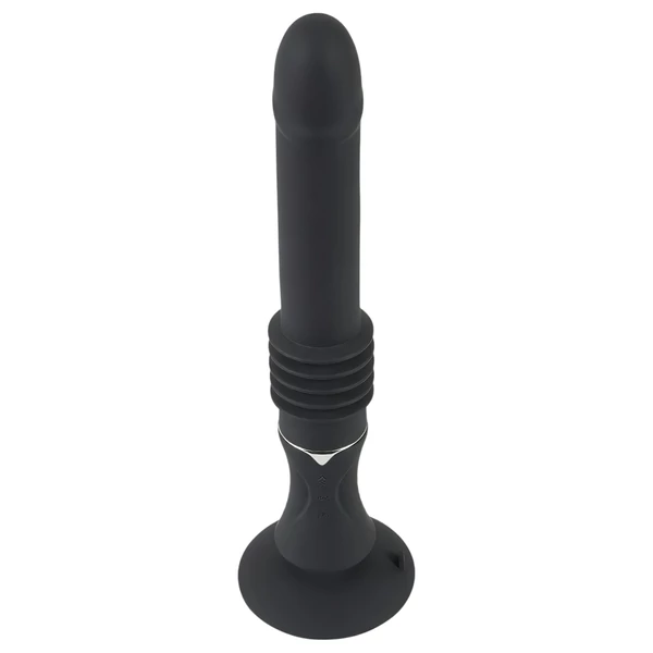 You2Toys Fucking Machine - tapadókorongos lökő vibrátor (fekete)