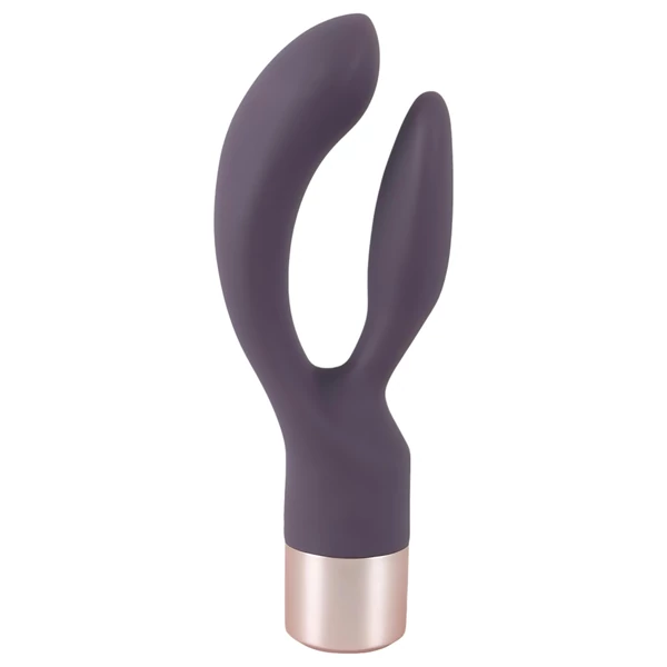 You2Toys Elegant Double - akkus, csiklókaros vibrátor (lila)