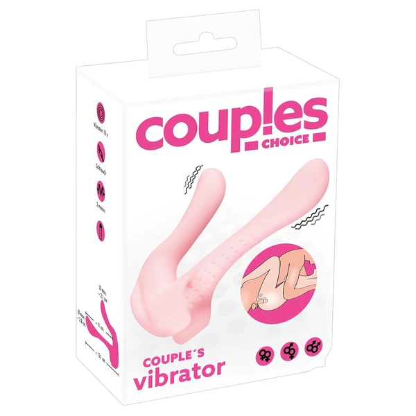 Couples Choice - 2 motoros párvibrátor (rózsaszín)
