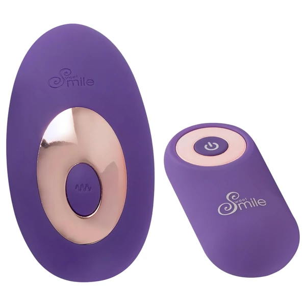 SMILE Panty - akkus, rádiós csikló vibrátor (lila)