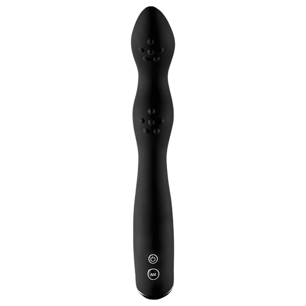 Rebel P-Spot - 2 motoros prosztata vibrátor (fekete)